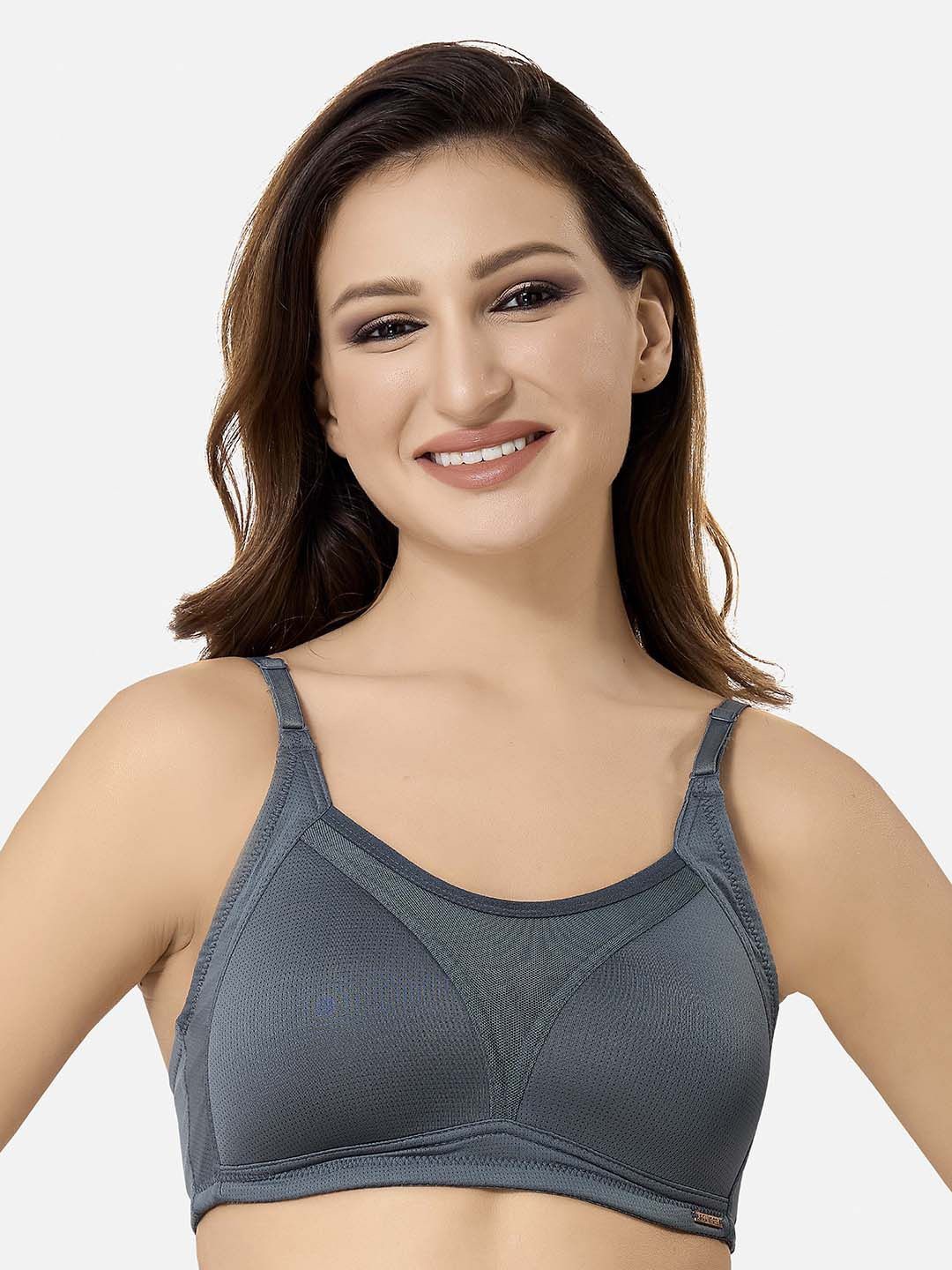 

Lenissa Women Full Coverage Lightly Padded T-shirt bra, Grey
