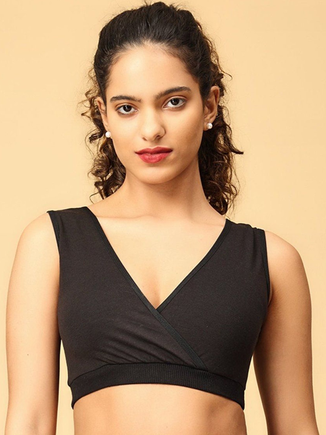 

The Mom Store Full Coverage Non Padded Maternity Bra, Black