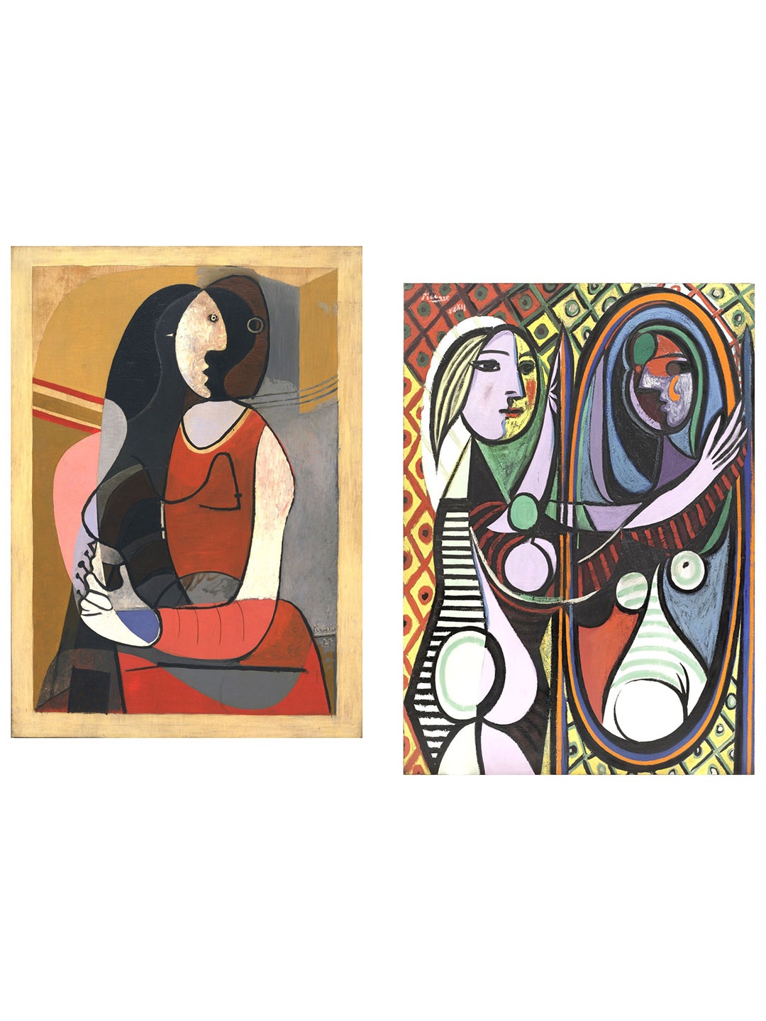 

Adventures India Beige & Orange 2 Pieces Wooden Painting Wall Art