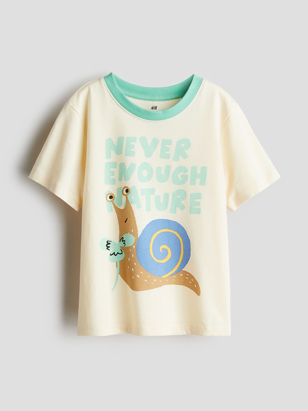 

H&M Printed T-Shirt, Yellow