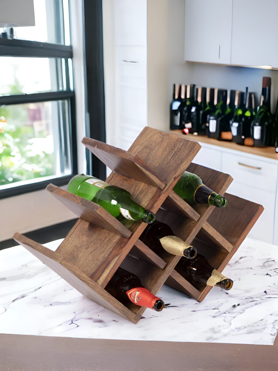 

Ikiriya Unisex Wine Racks, Beige
