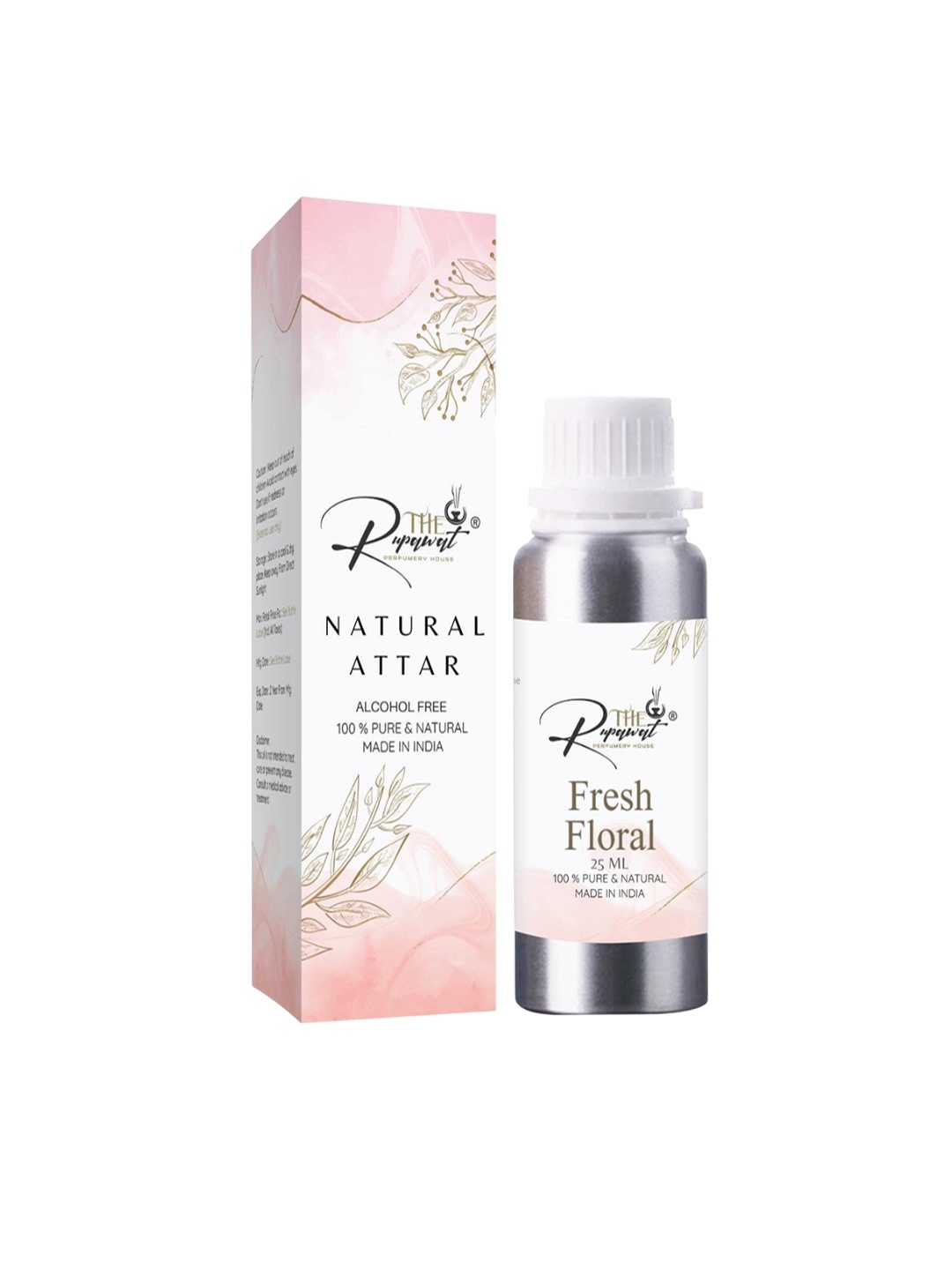 

THE RUPAWAT Perfumery House Fresh Floral 100% Pure & Natural Alcohol Free Attar - 25 ml, Transparent
