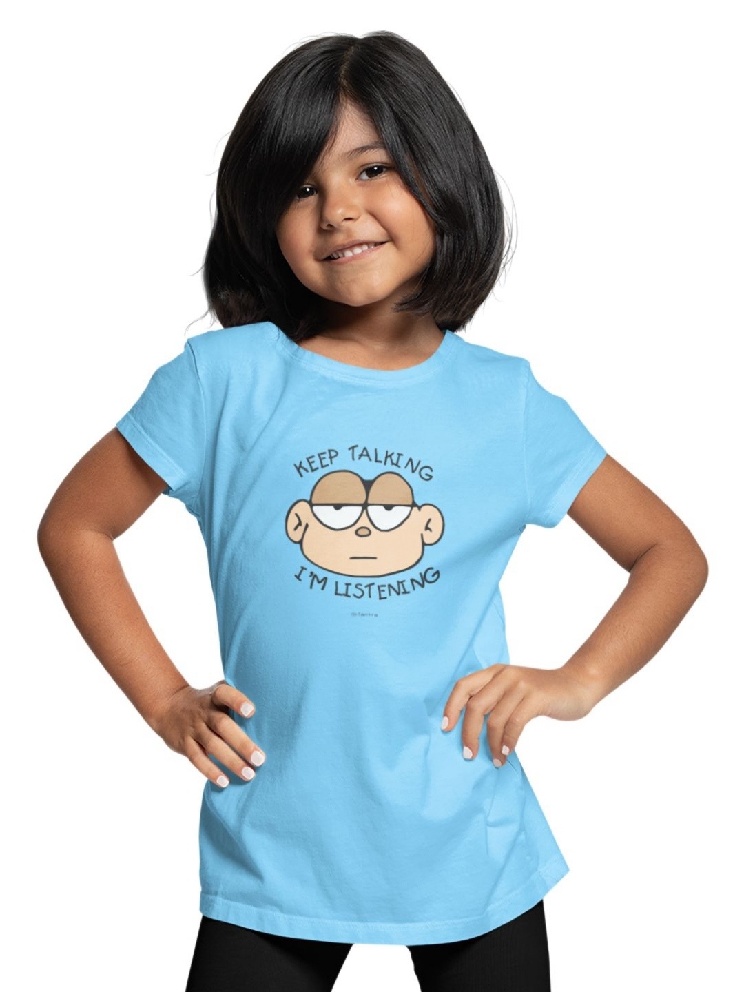 

Tantra Kids Printed Cut Outs T-shirt, Turquoise blue