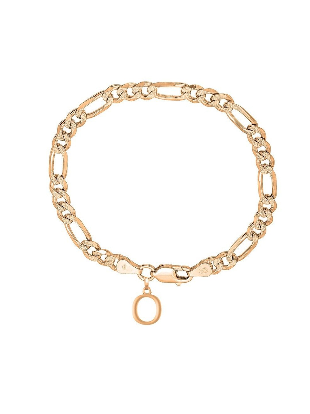 

AKSHAT SAPPHIRE Men Sterling Silver Link Bracelet, Gold