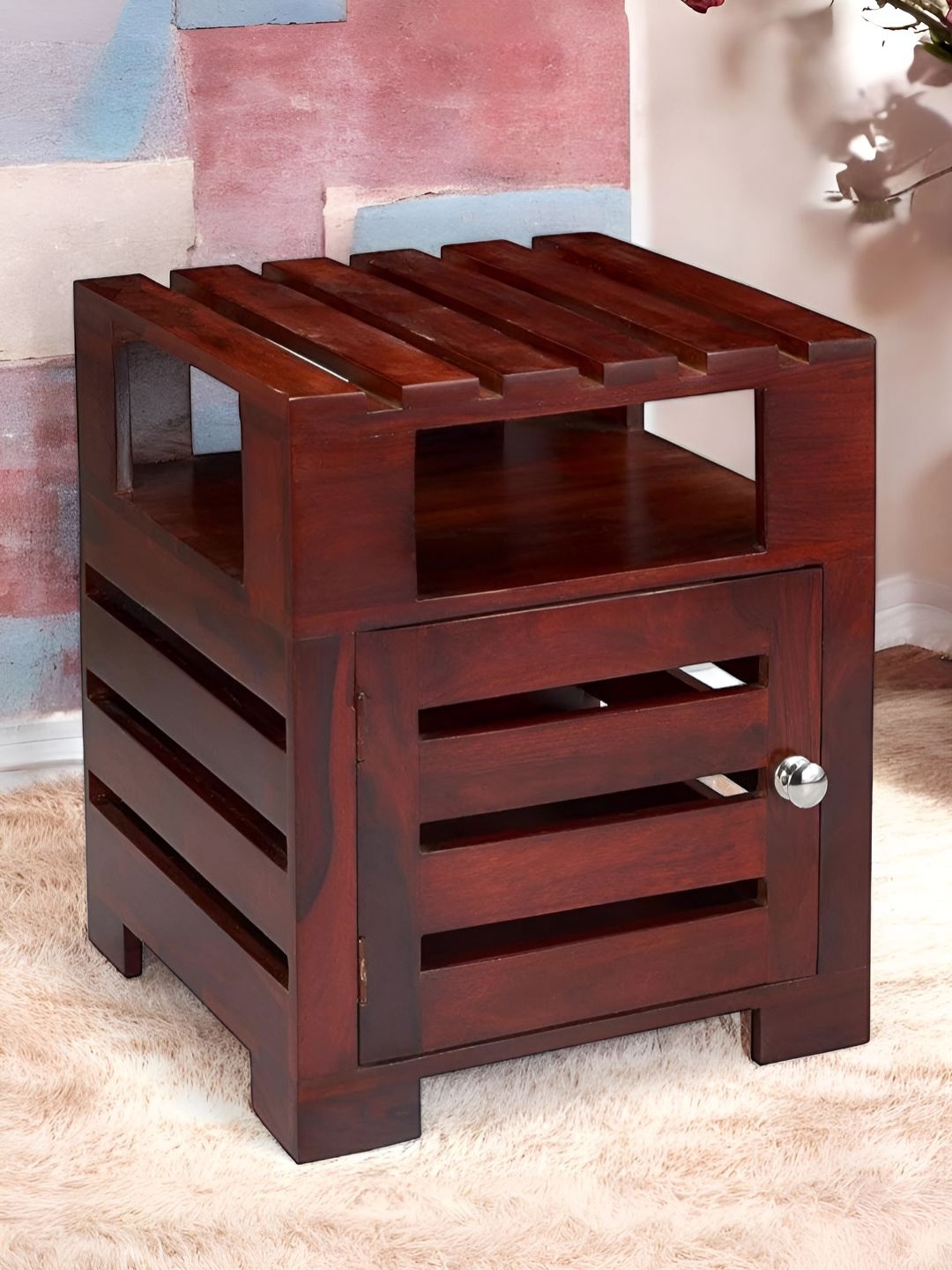 

Ikiriya Red Square Bedside Table