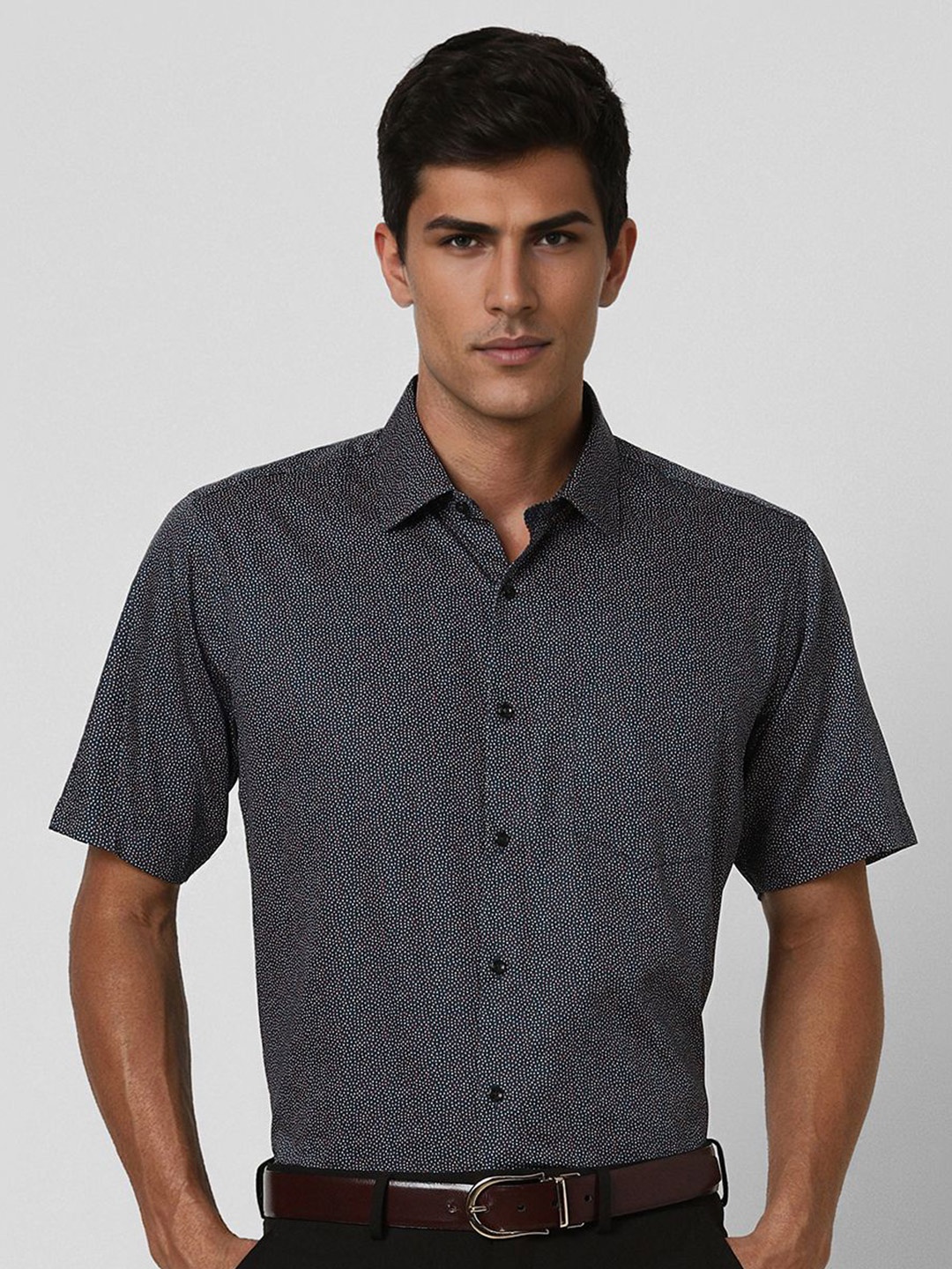 

Van Heusen Men Opaque Printed Formal Shirt, Multi