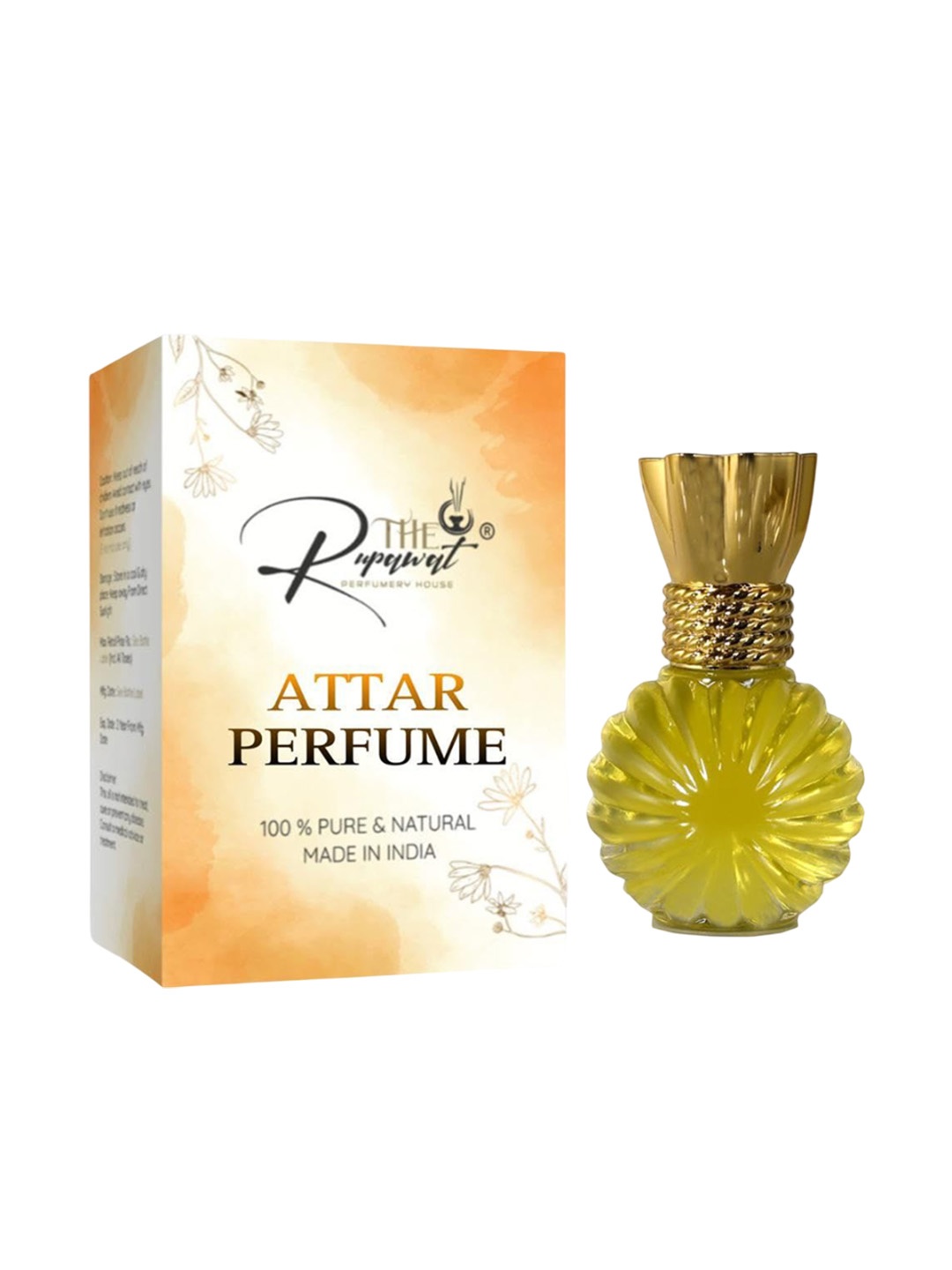 

THE RUPAWAT Perfumery House Gentle Fragrance 100% Natural Alcohol Free Attar - 12 ml, Transparent