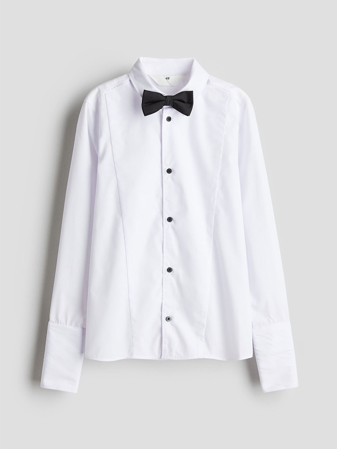 

H&M Boys Tuxedo Shirt & Bow Tie, White