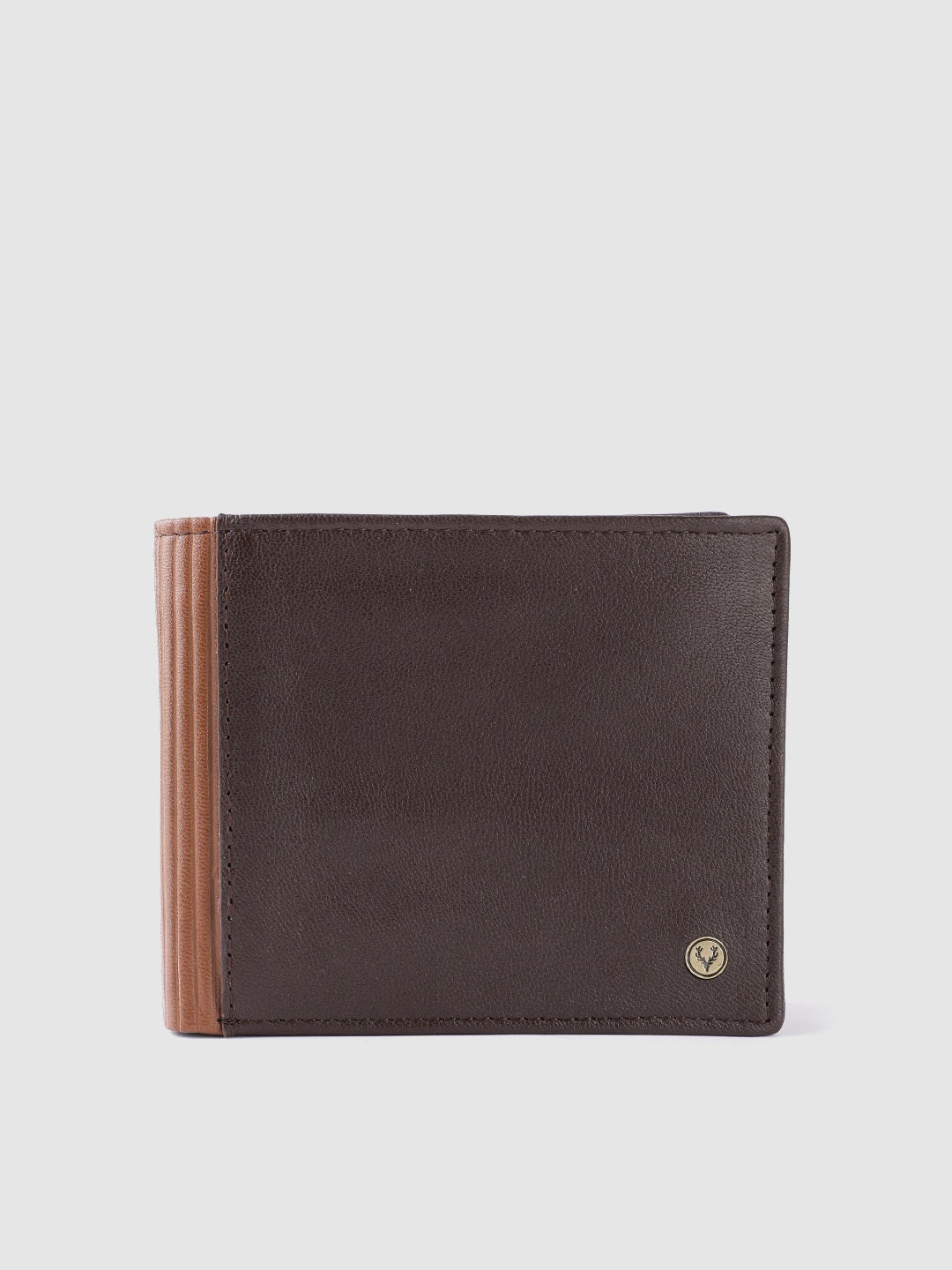 

Allen Solly Men Leather Two Fold Wallet, Brown