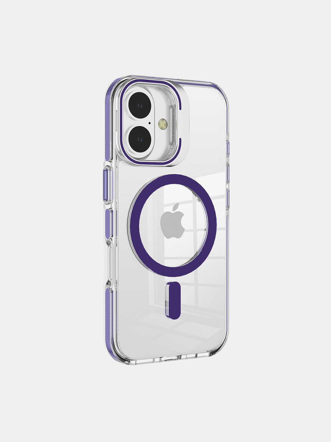 

macmerise Solid Printed iPhone 16 Bumper Case Mobile Accessories, Purple