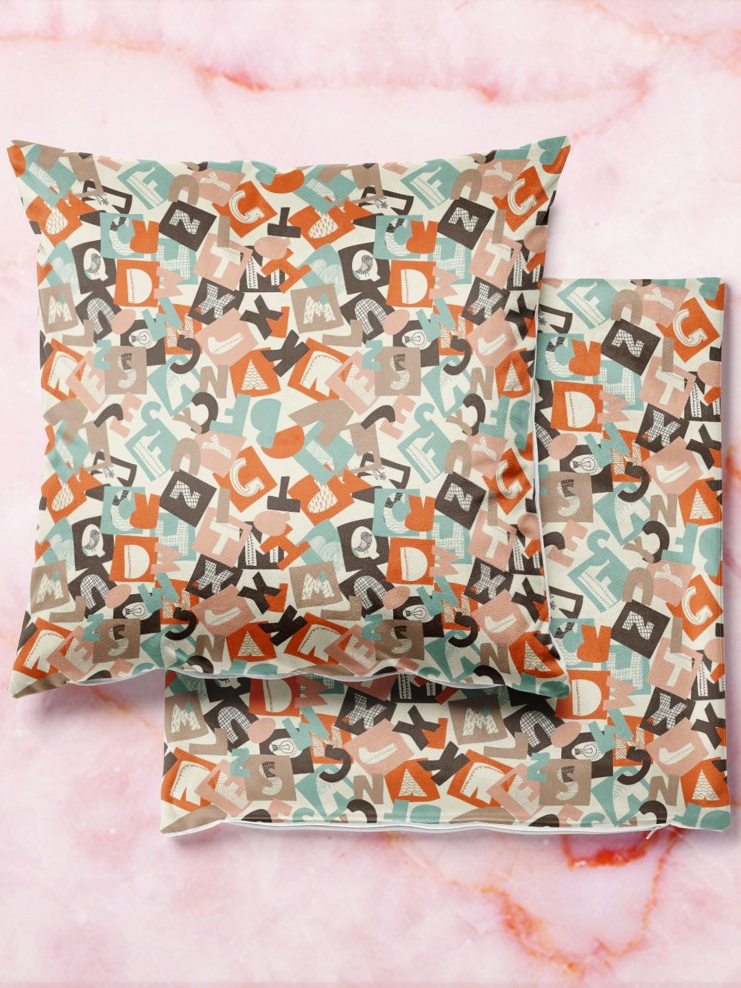 

ArtzFolio Multicoloured Set of 2 Velvet Square Cushion Covers, Multi