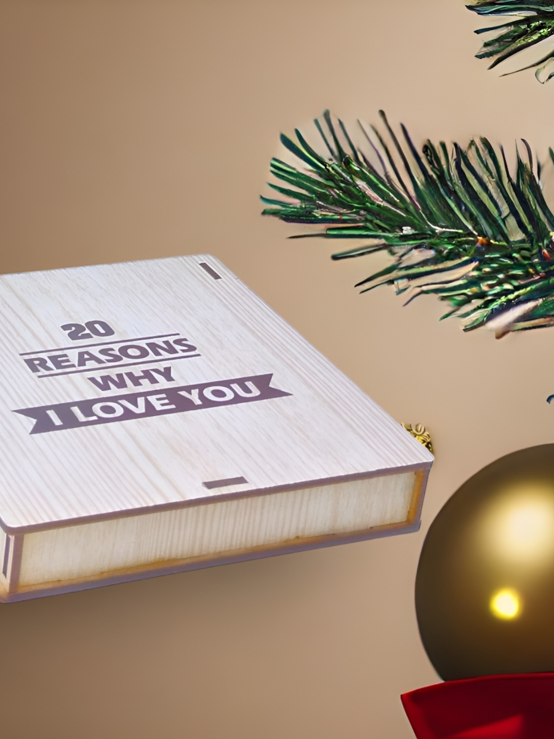 

Buyist Beige Printed Wooden Home Gift Set