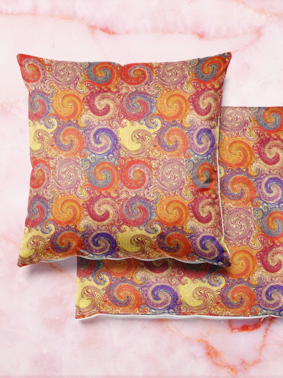 

ArtzFolio Multicoloured Set of 2 Velvet Square Cushion Covers, Multi