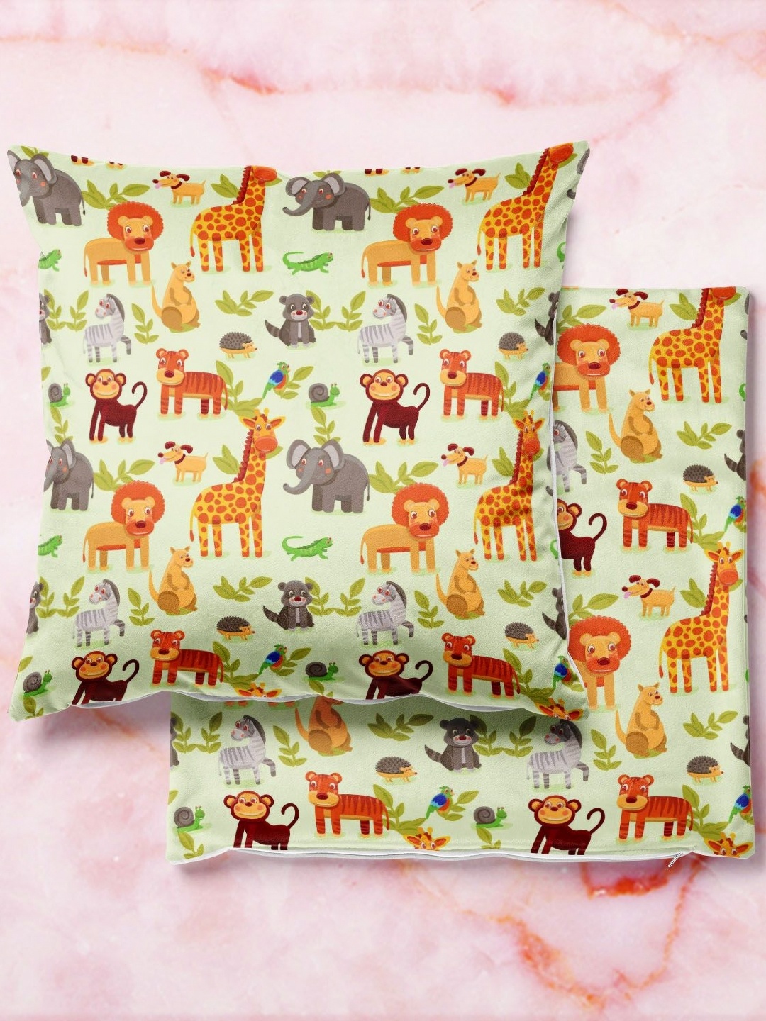 

ArtzFolio Multicoloured Set of 2 Square Cushion Covers, Multi