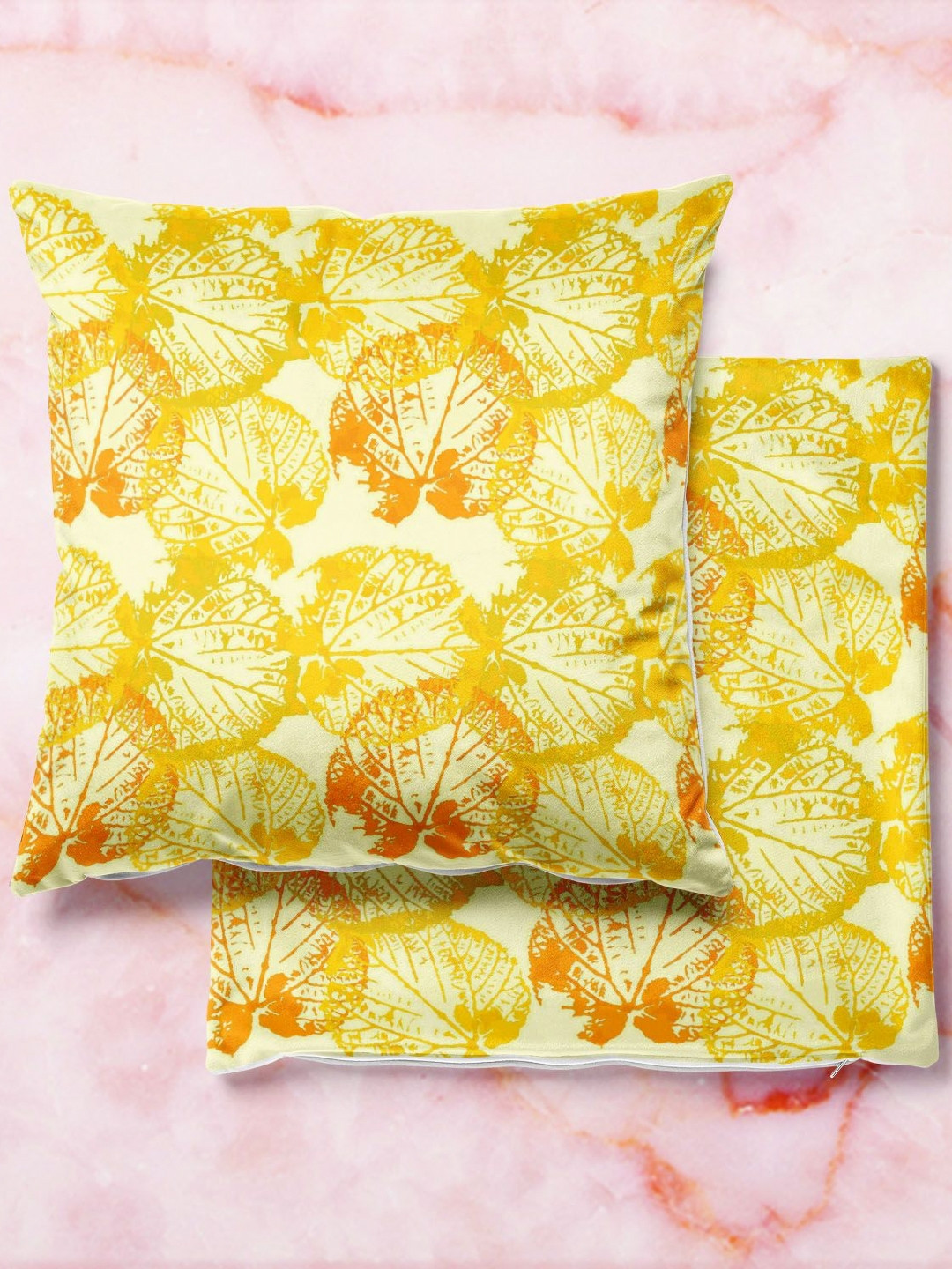 

ArtzFolio Multicoloured Set of 2 Velvet Square Cushion Covers, Multi