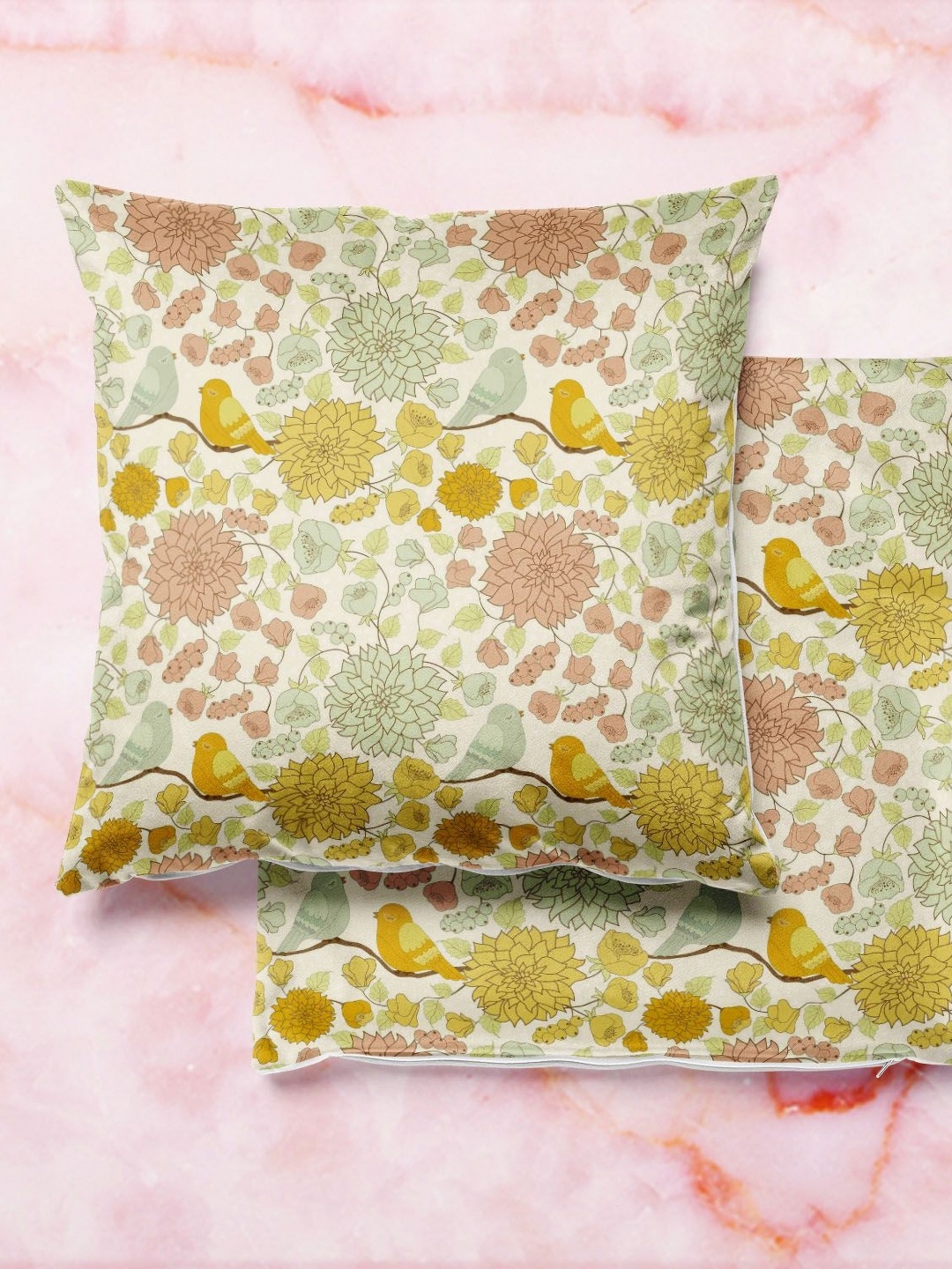 

ArtzFolio Multicoloured Set of 2 Square Cushion Covers, Multi