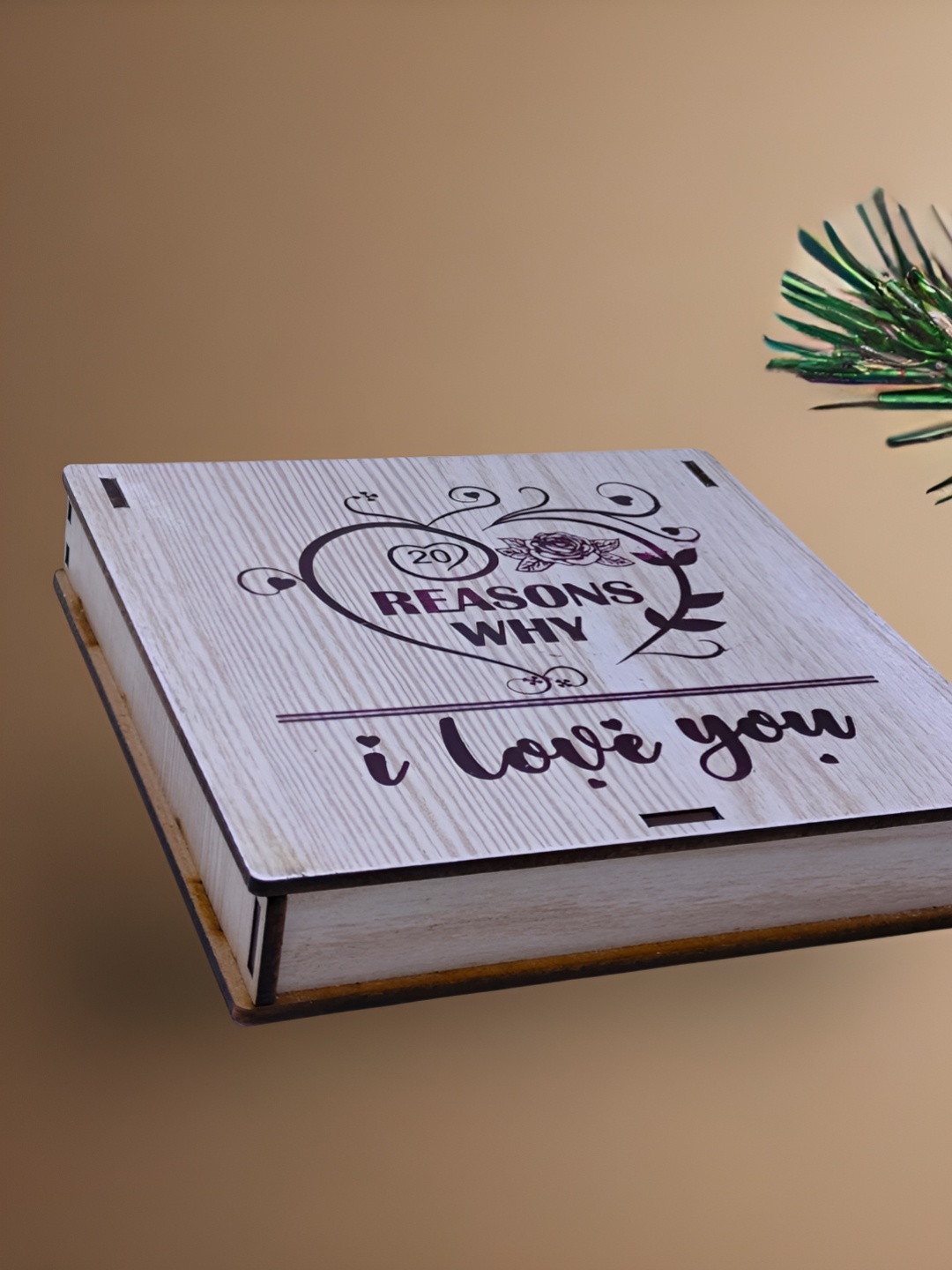 

Buyist Beige Printed Wooden Home Gift Set