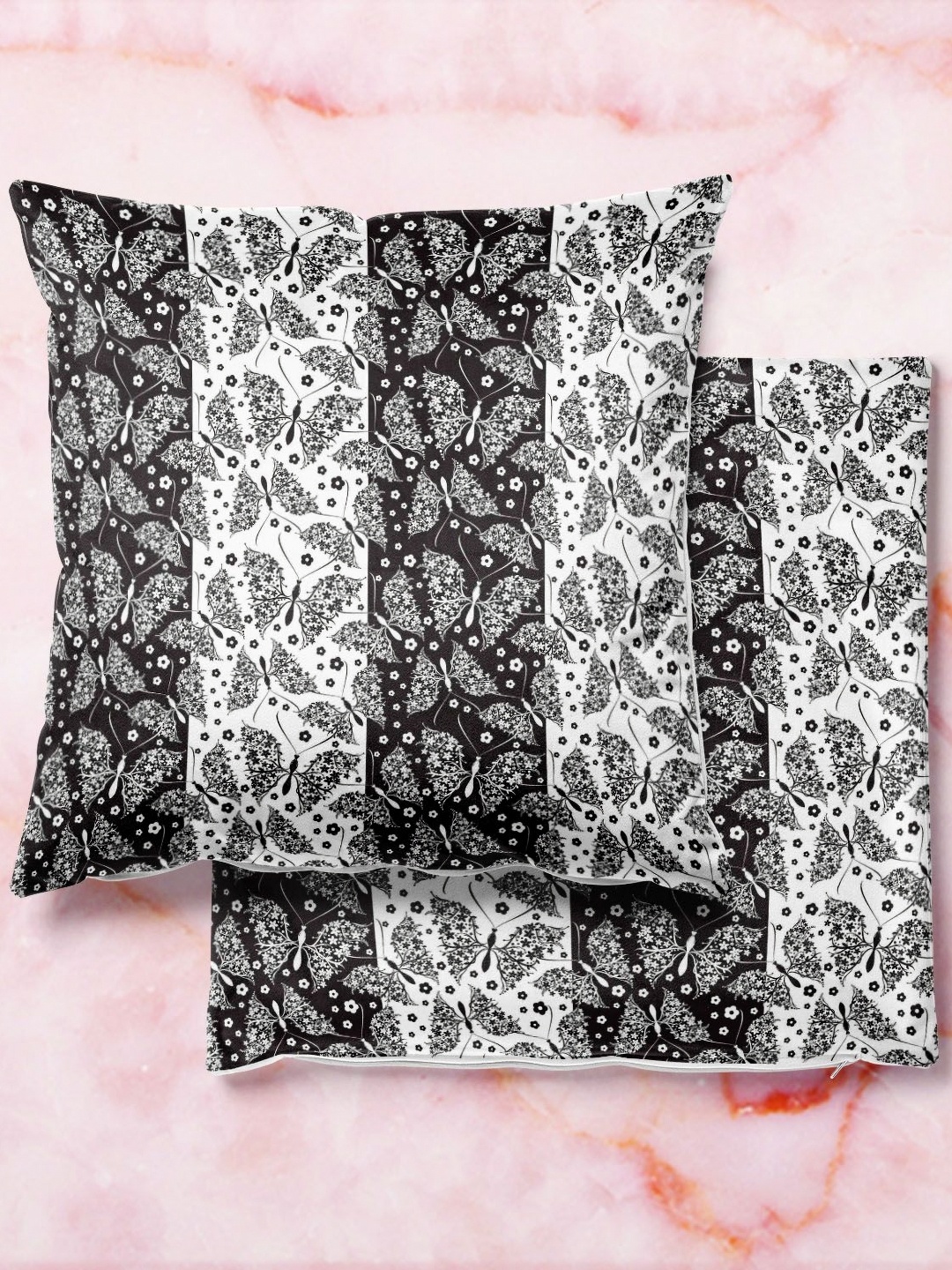 

ArtzFolio Multicoloured Set of 2 Velvet Square Cushion Covers, Multi