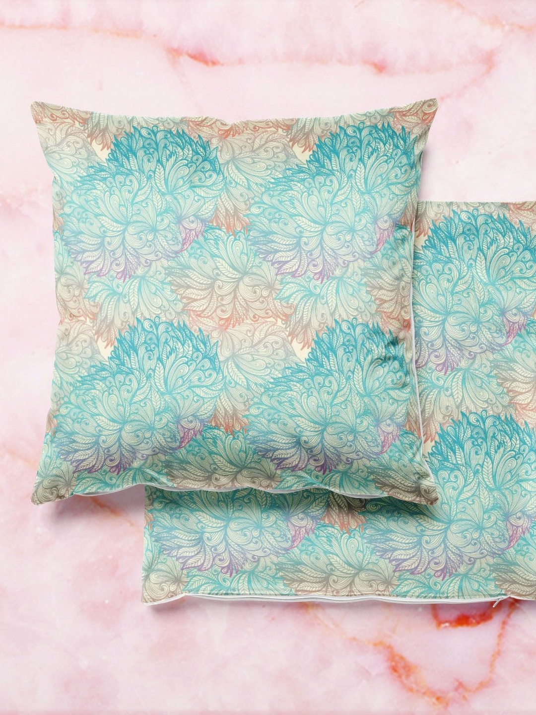 

ArtzFolio Multicoloured Set of 2 Square Cushion Covers, Multi