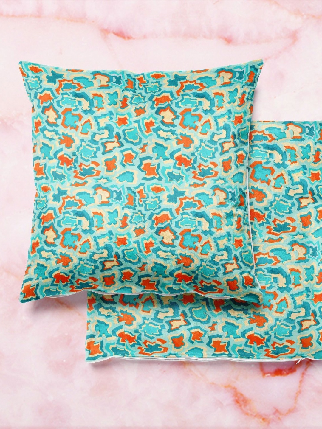 

ArtzFolio Multicoloured Set of 2 Square Cushion Covers, Multi