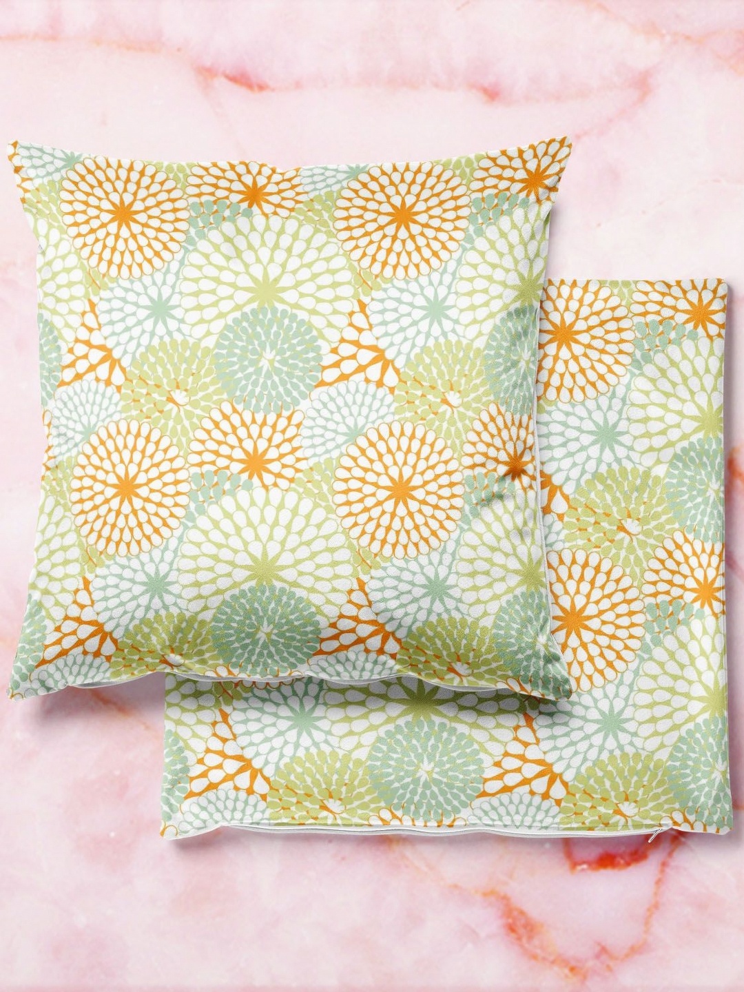 

ArtzFolio Multicoloured Set of 2 Square Cushion Covers, Multi