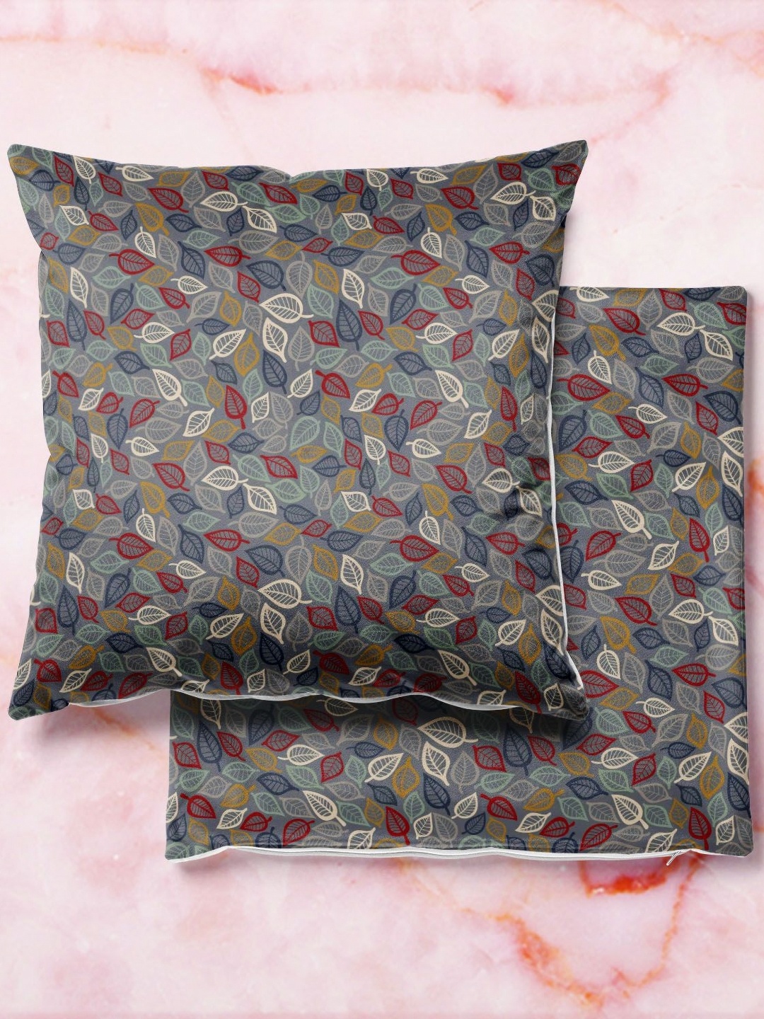 

ArtzFolio Multicoloured Set of 2 Velvet Square Cushion Covers, Multi