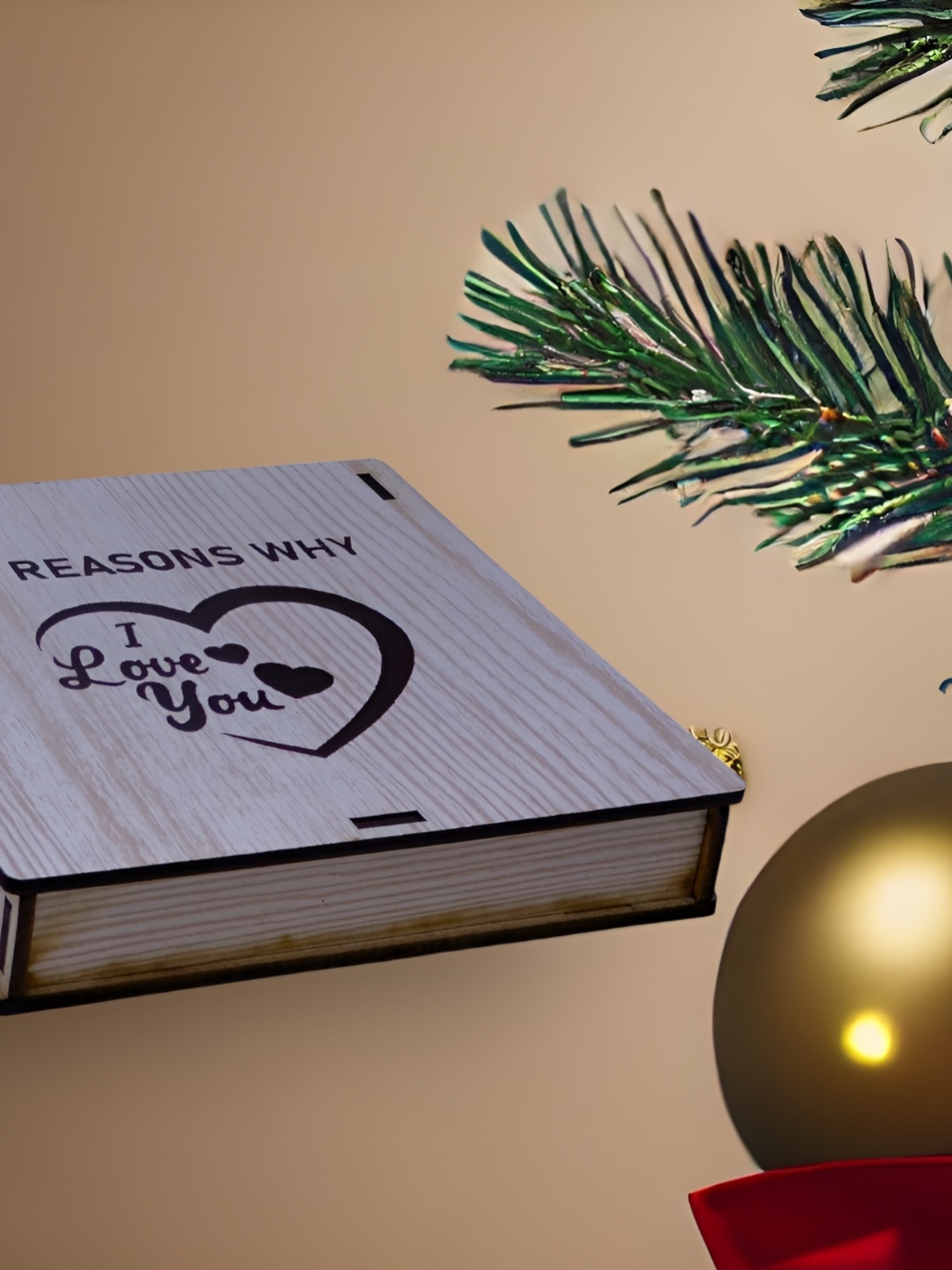 

Buyist Beige Printed Wooden Home Gift Set