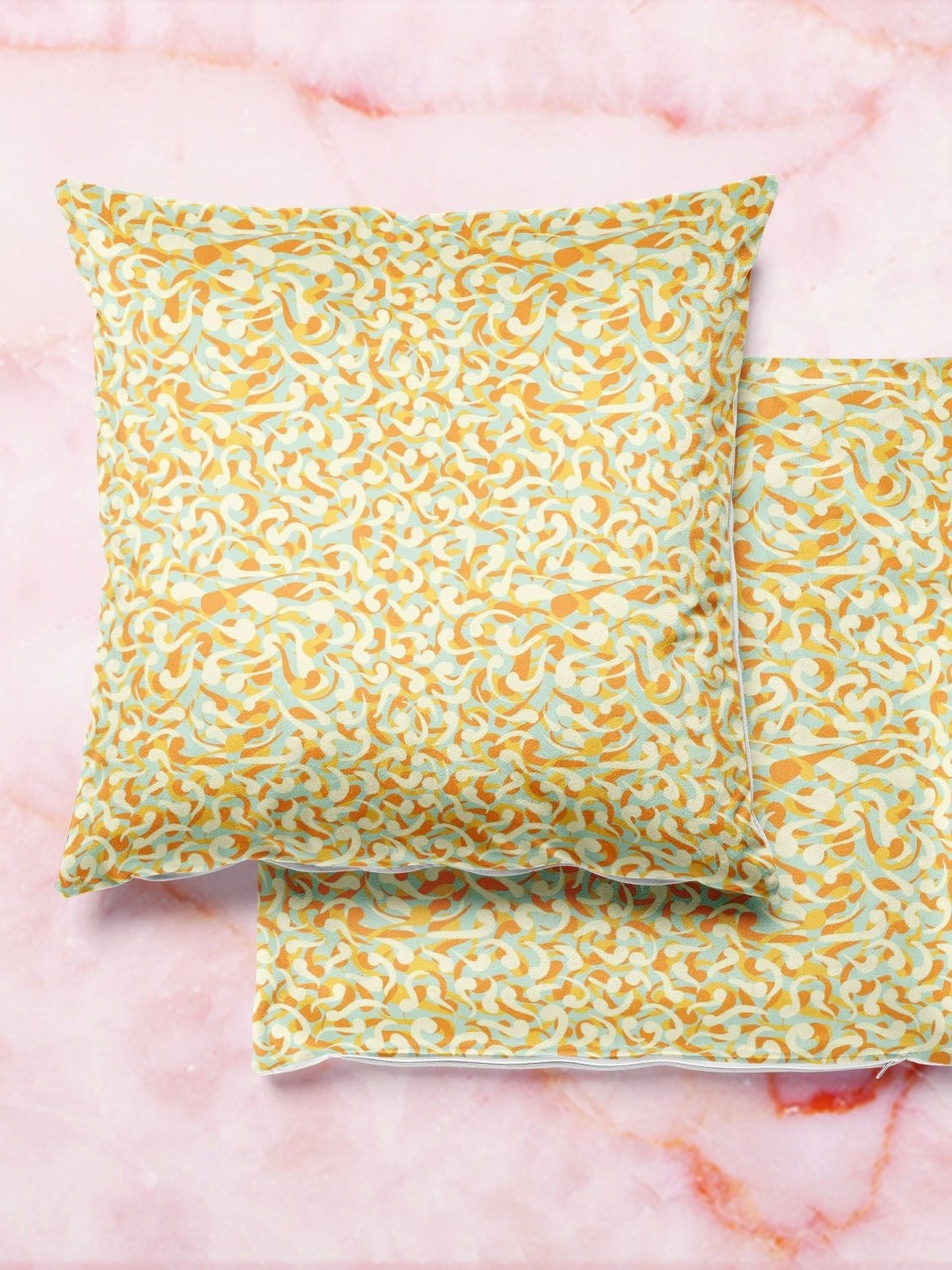 

ArtzFolio Multicoloured Set of 2 Square Cushion Covers, Multi