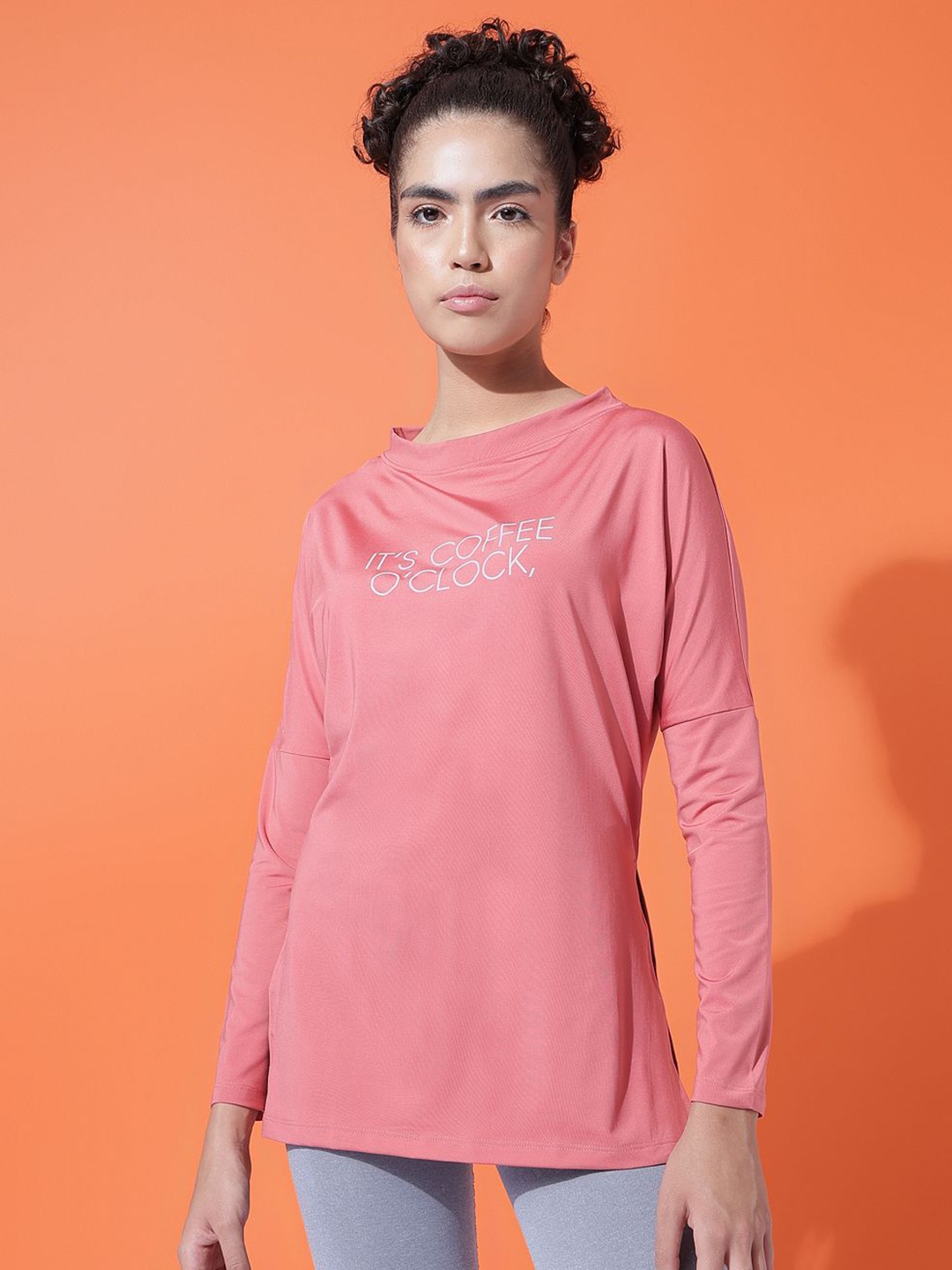 

MKH Women Applique T-shirt, Pink