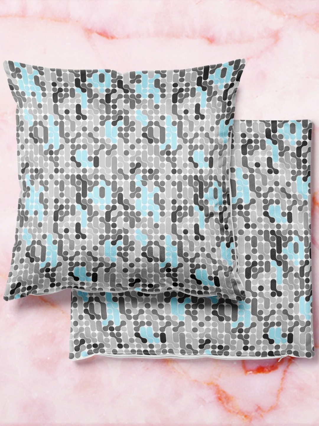 

ArtzFolio Multicoloured Set of 2 Square Cushion Covers, Multi