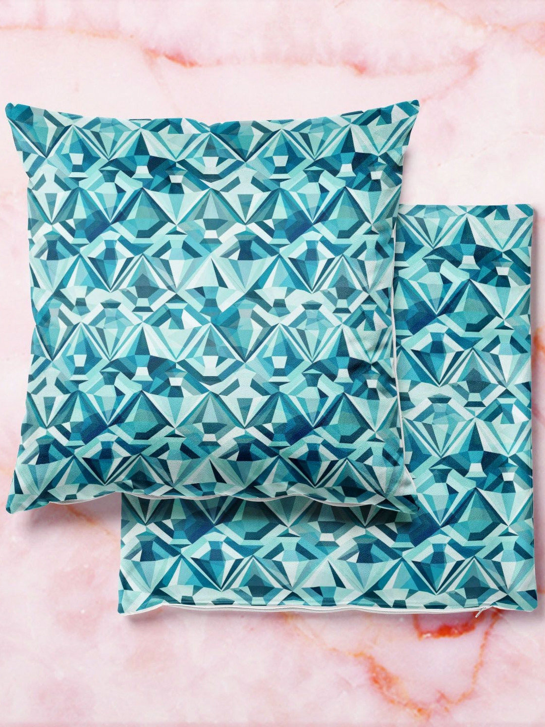 

ArtzFolio Multicoloured Set of 2 Velvet Square Cushion Covers, Multi