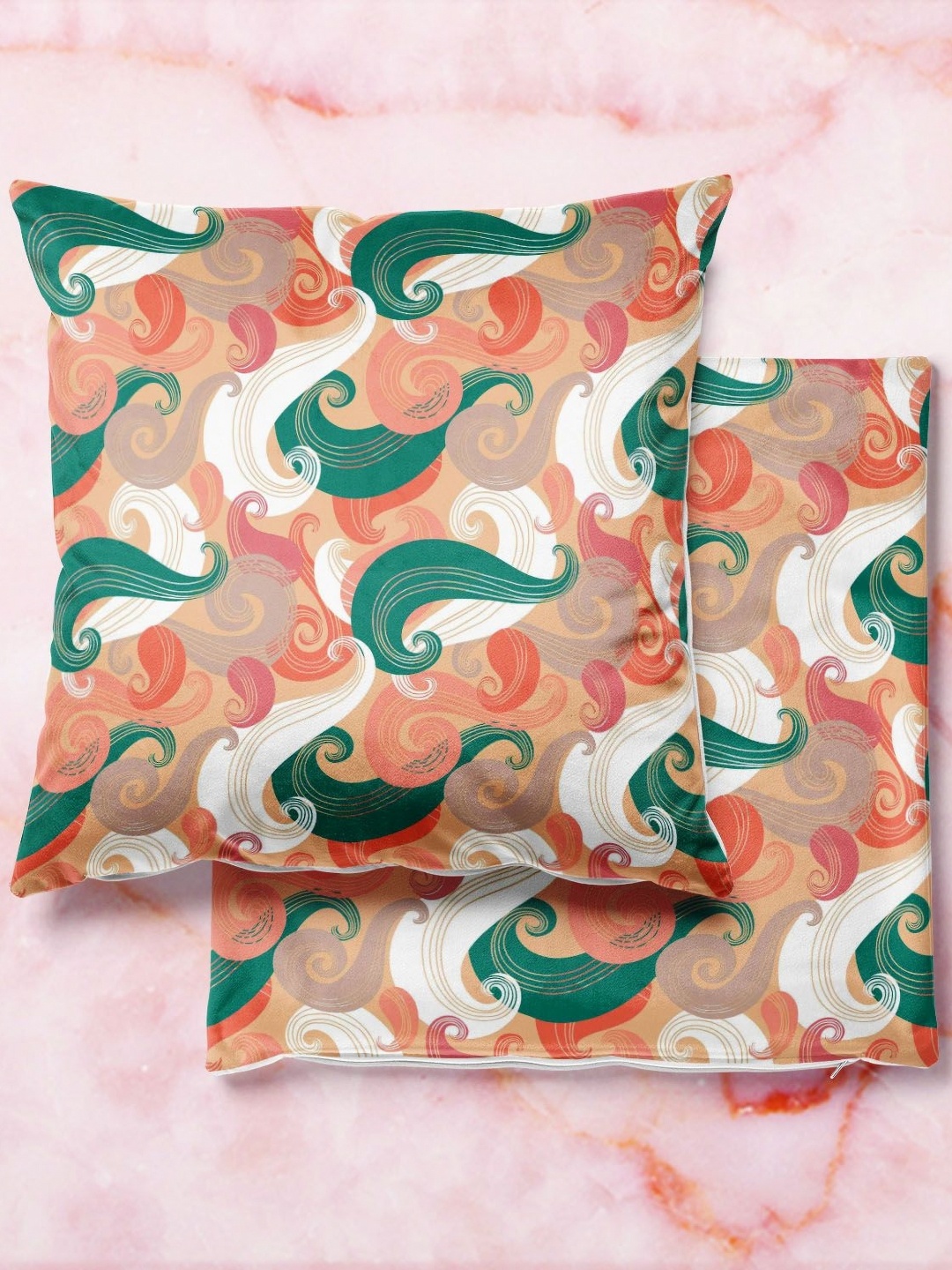 

ArtzFolio Multicoloured Set of 2 Square Cushion Covers, Multi