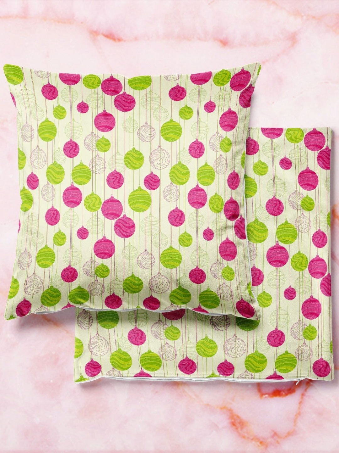 

ArtzFolio Multicoloured Set of 2 Square Cushion Covers, Multi