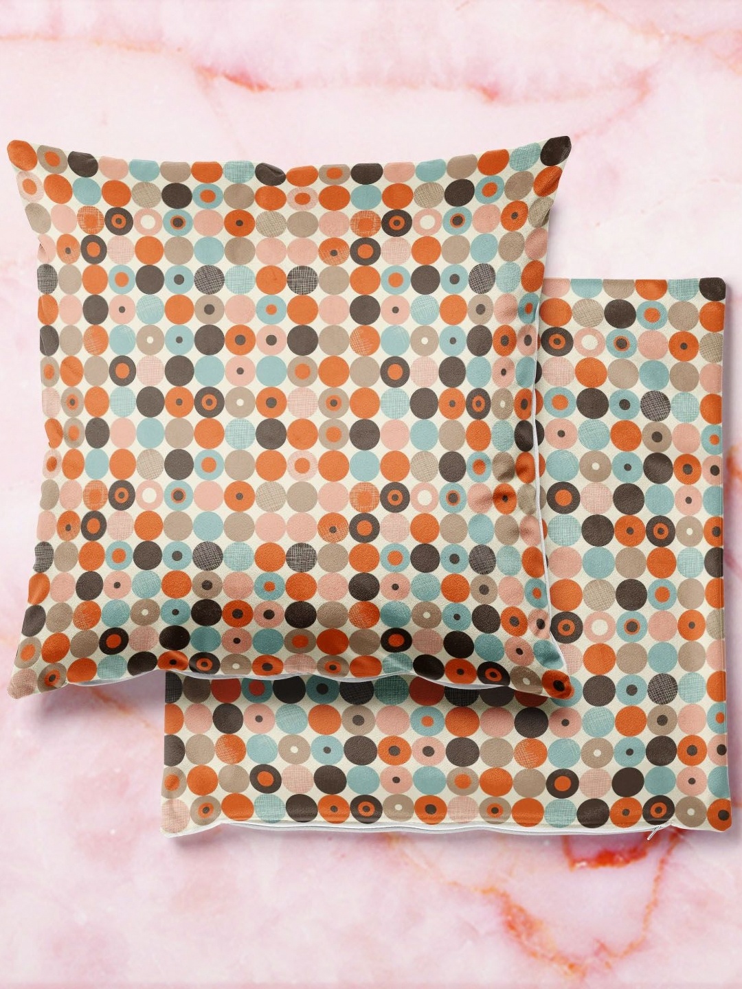 

ArtzFolio Multicoloured Set of 2 Velvet Square Cushion Covers, Multi