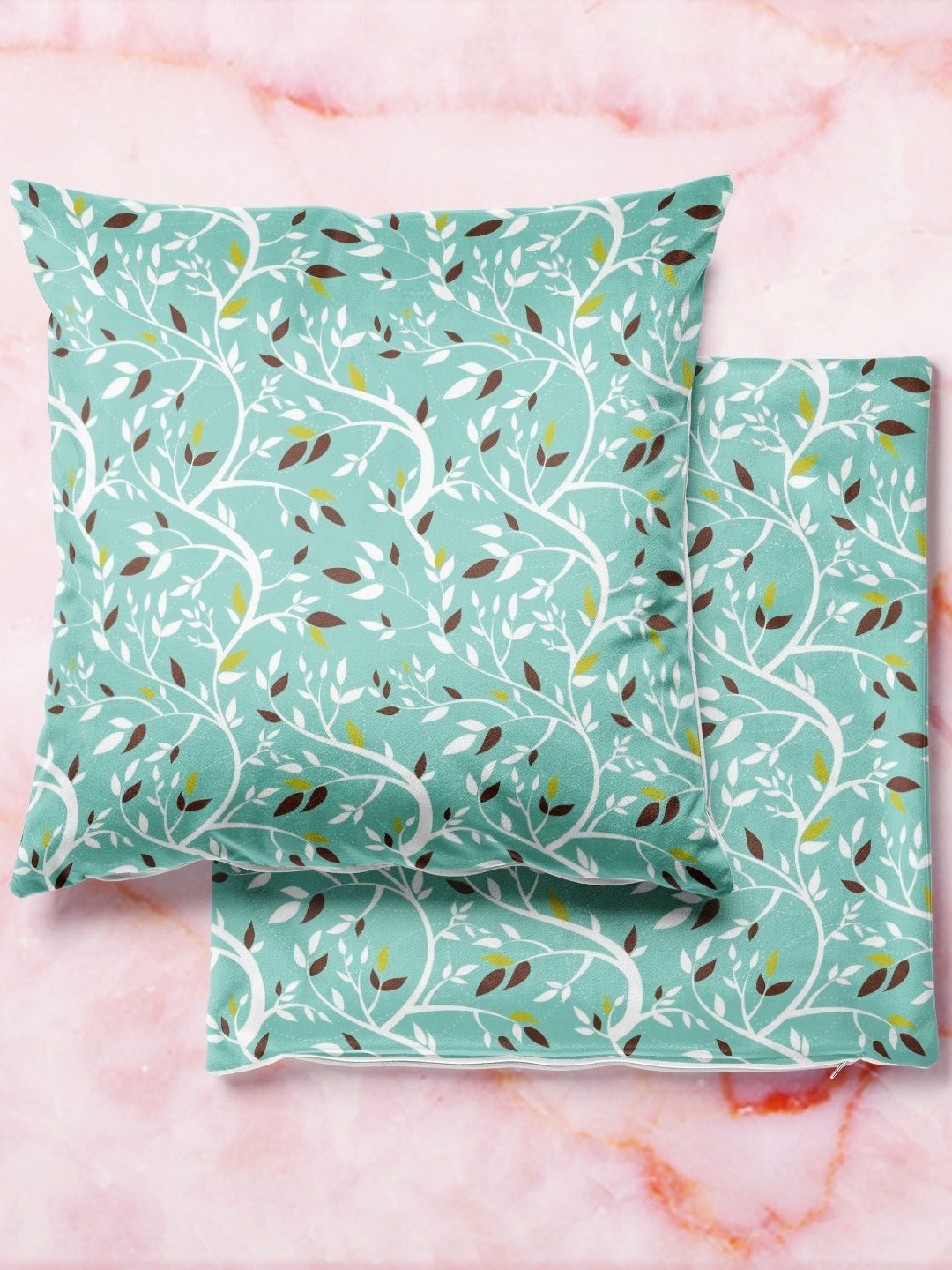 

ArtzFolio Multicoloured Set of 2 Velvet Square Cushion Covers, Multi