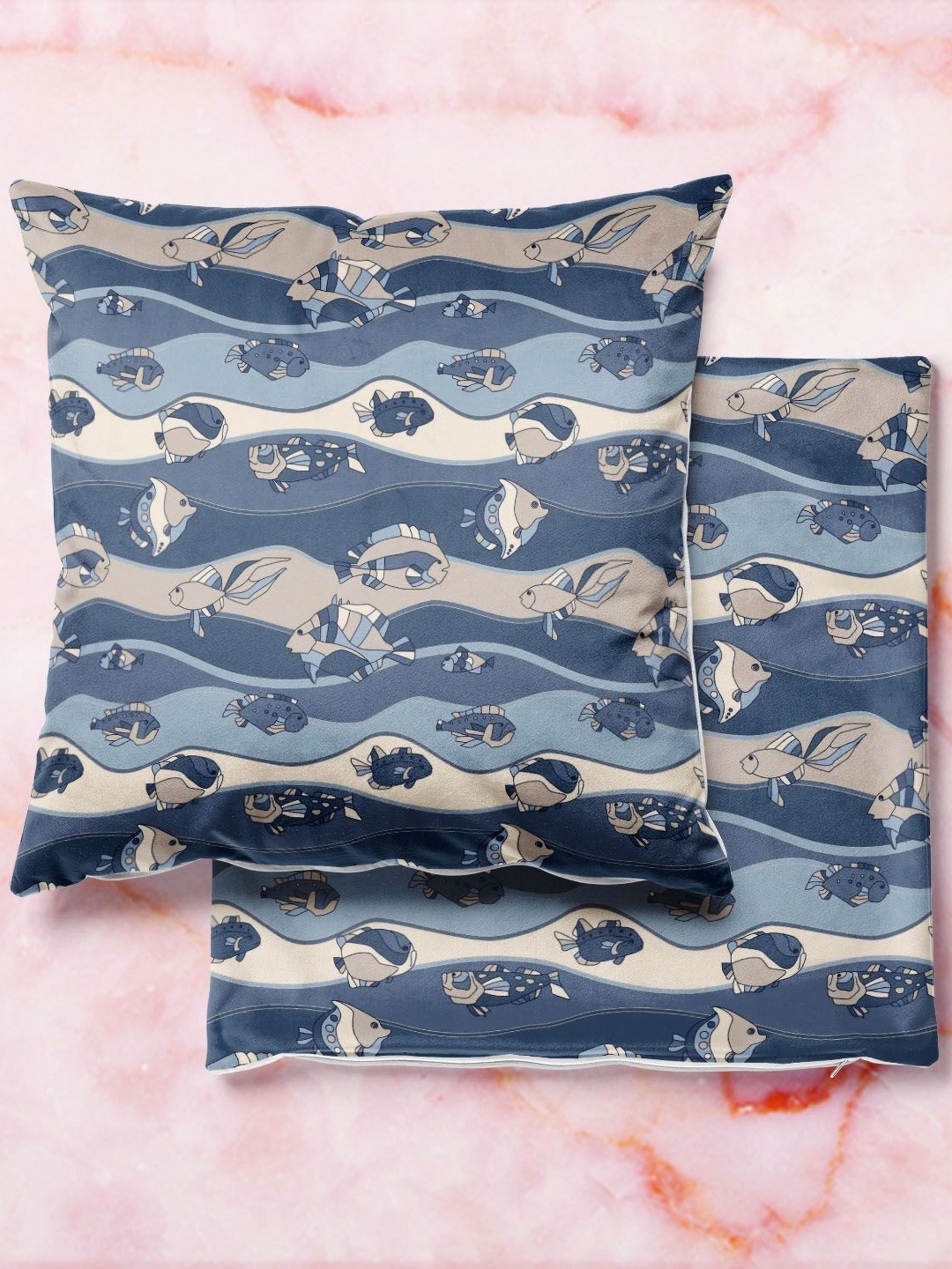 

ArtzFolio Multicoloured Set of 2 Square Cushion Covers, Multi