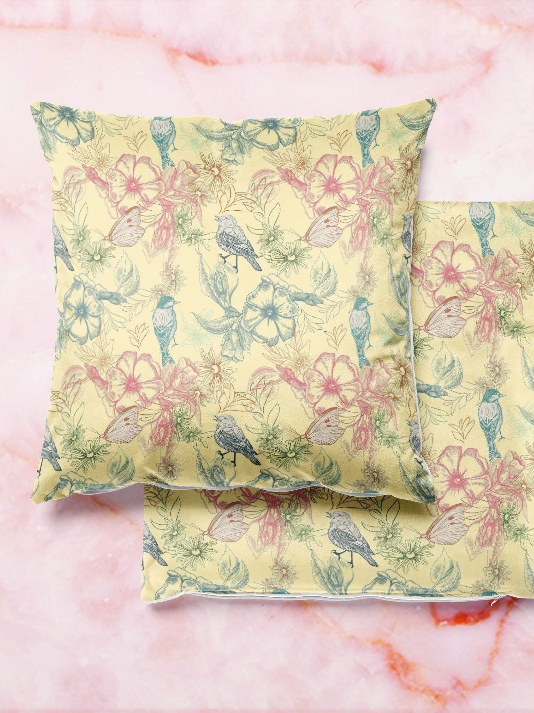 

ArtzFolio Multicoloured Set of 2 Square Cushion Covers, Multi