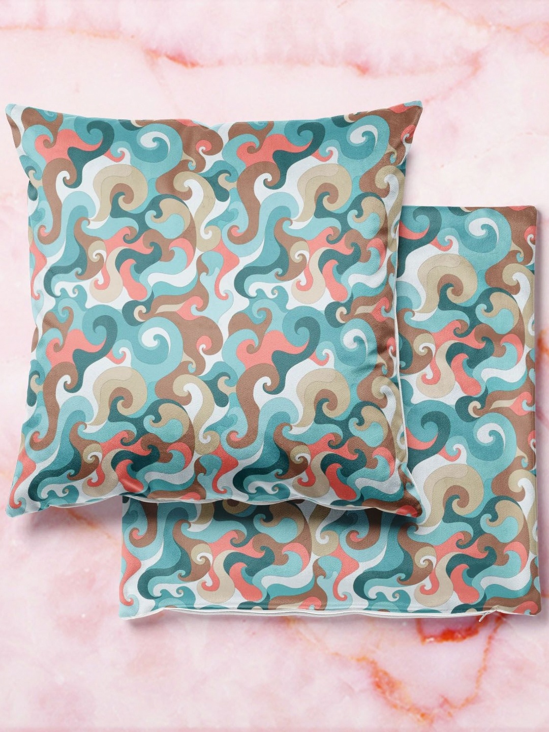 

ArtzFolio Multicoloured Set of 2 Square Cushion Covers, Multi