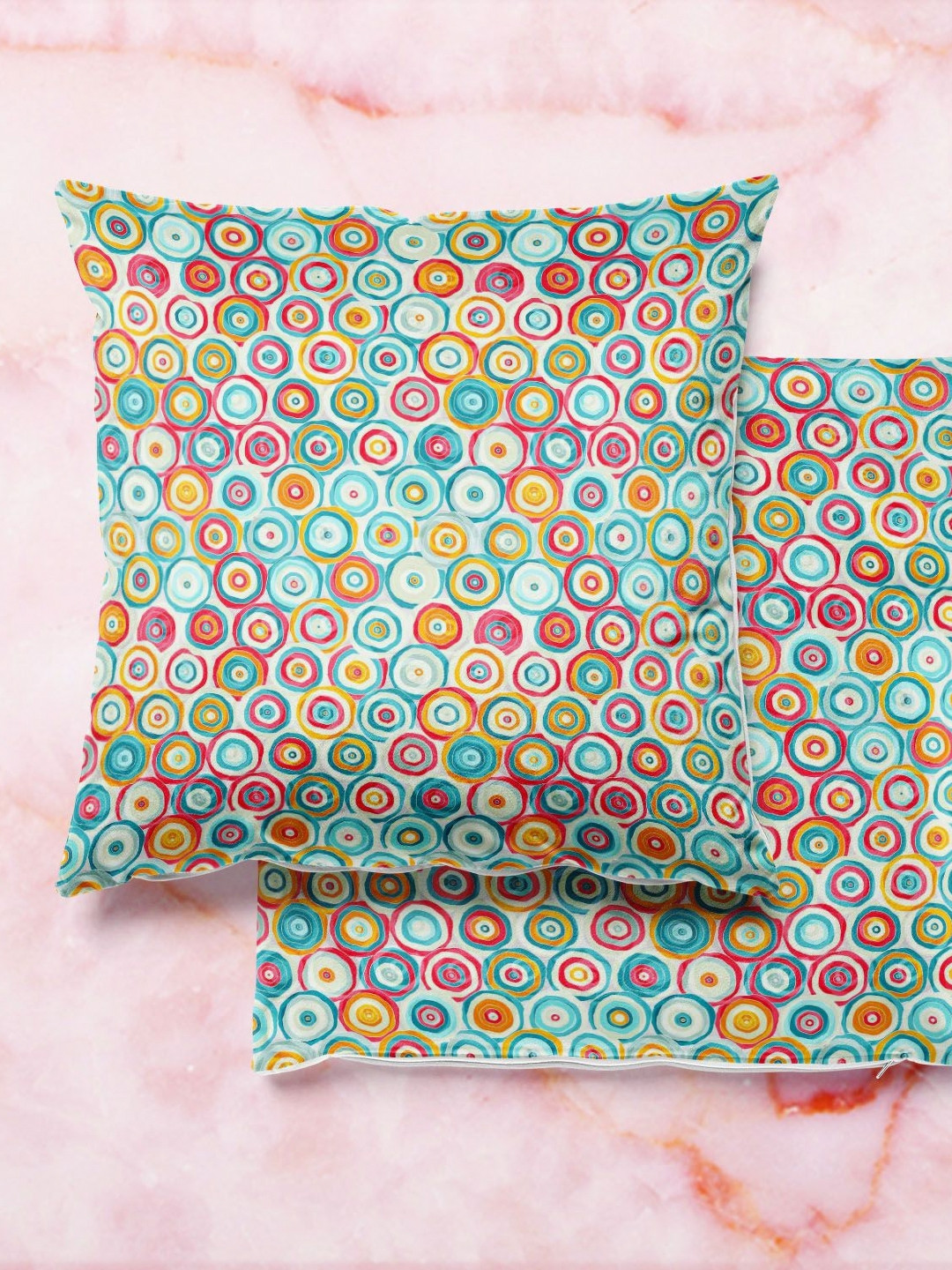 

ArtzFolio Multicoloured Set of 2 Velvet Square Cushion Covers, Multi