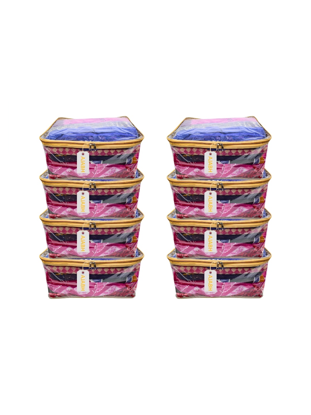 

Ajabh Gold Toned & Transparent 8 Pieces Multi-Utility Organisers