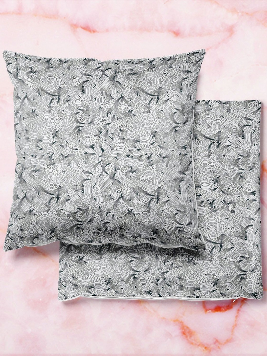 

ArtzFolio Multicoloured Set of 2 Velvet Square Cushion Covers, Multi