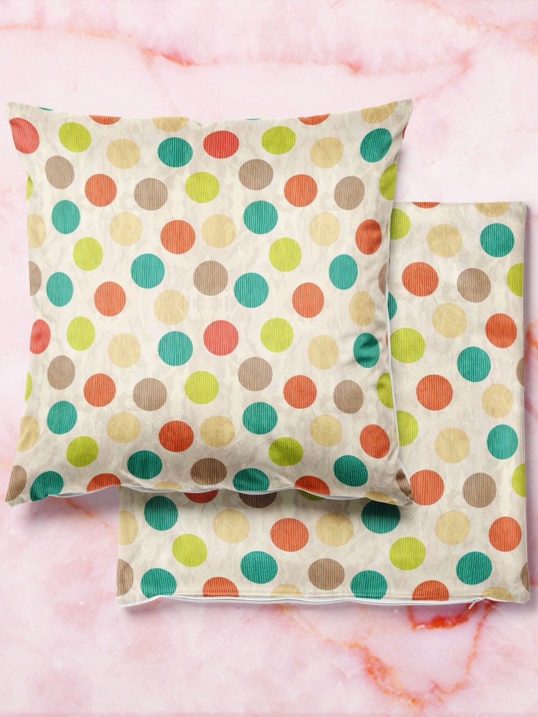 

ArtzFolio Multicoloured Set of 2 Square Cushion Covers, Multi