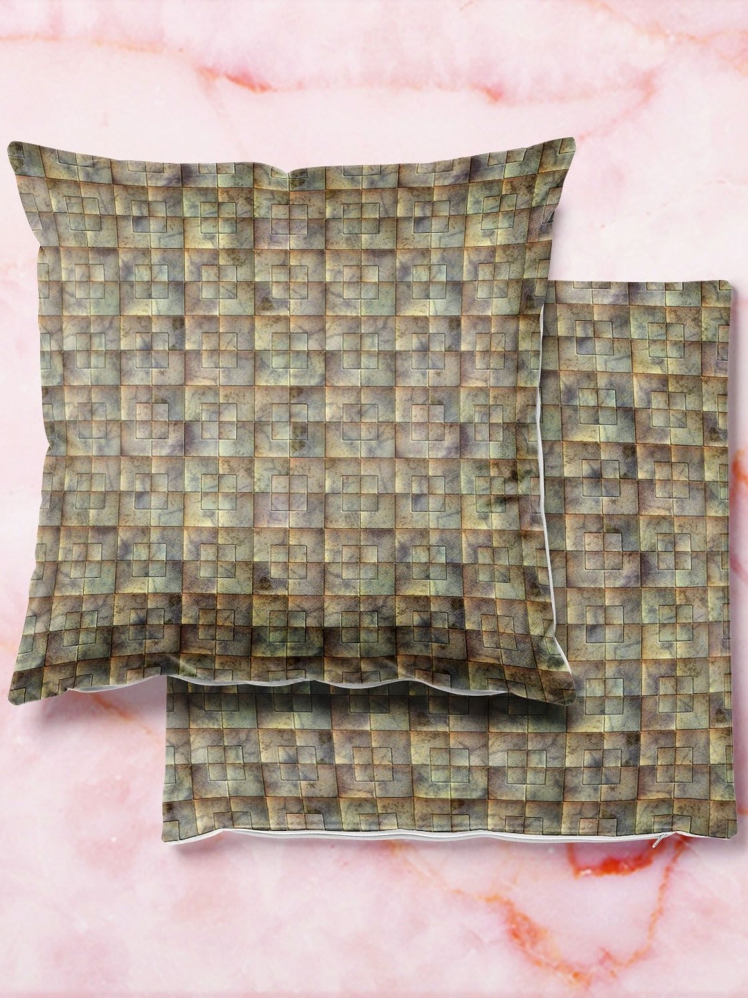 

ArtzFolio Multicoloured Set of 2 Square Cushion Covers, Multi