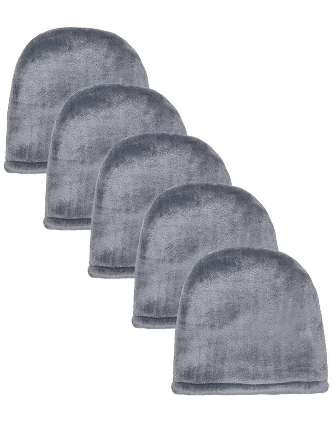 

KLOTTHE Men Pack Of 5 Woollen Beanie Caps, Grey