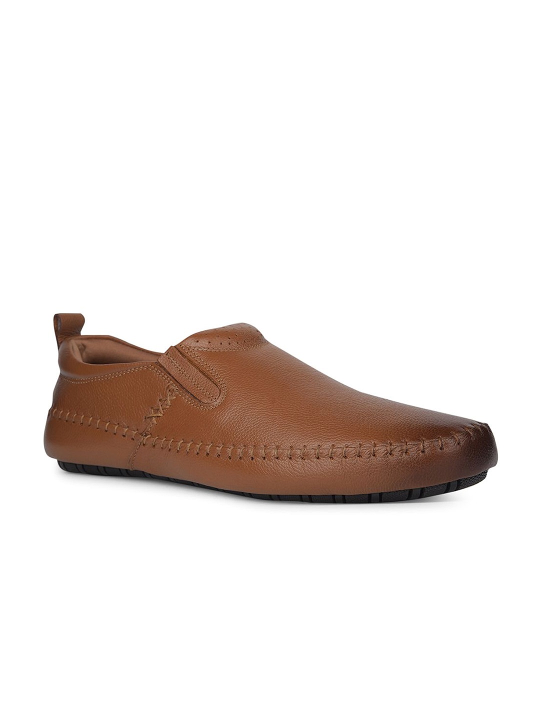 

Bata Men Leather Formal Slip-Ons, Tan