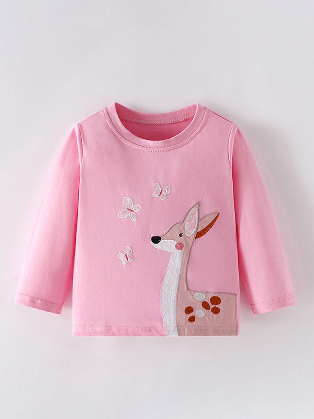 

LULU & SKY Print Cotton Top, Pink