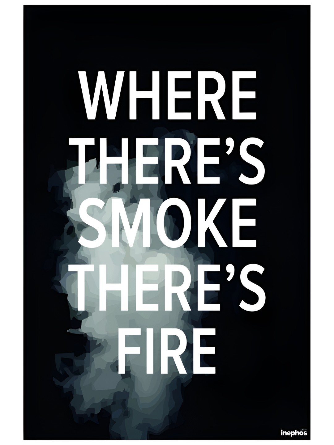 

Inephos Black & White Typography Printed Wall Poster