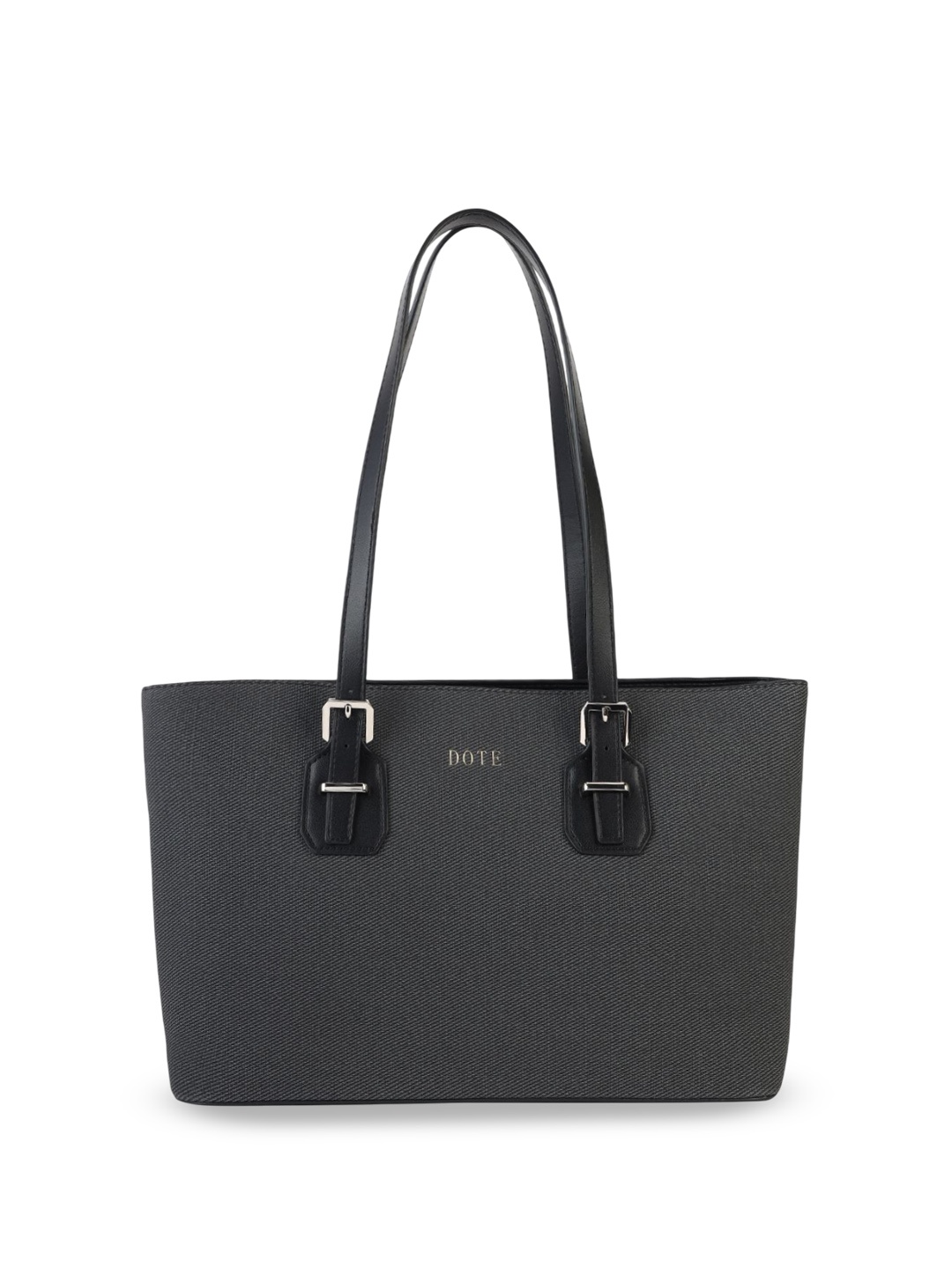 

DOTE PU Structured Tote Bag, Black