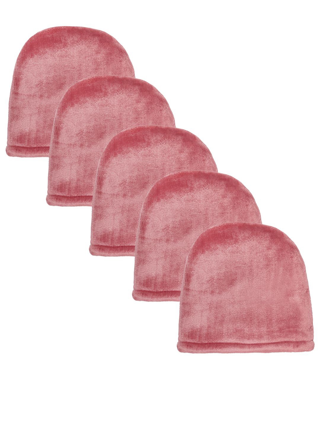 

KLOTTHE Pack Of 5 Men Wollen Beanie Caps, Pink