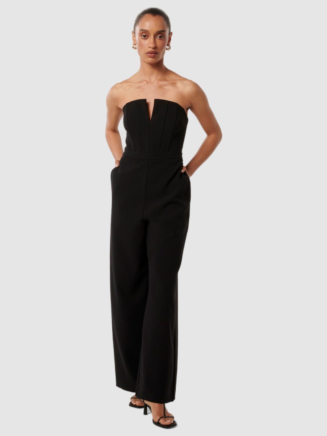 

Forever New Strapless Basic Jumpsuit, Black